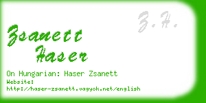 zsanett haser business card